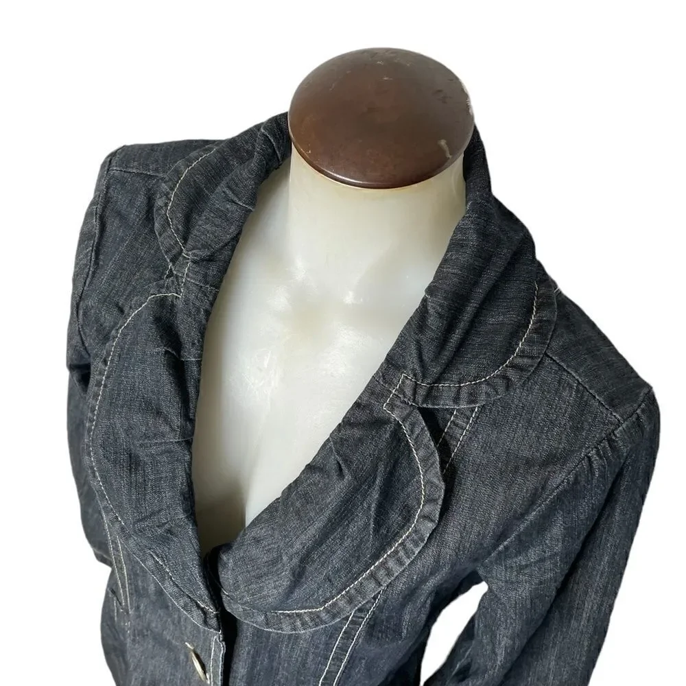 LONG Denim Coat - Picture 6 of 12